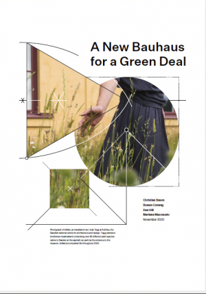 "A New Bauhaus for a Green Deal"